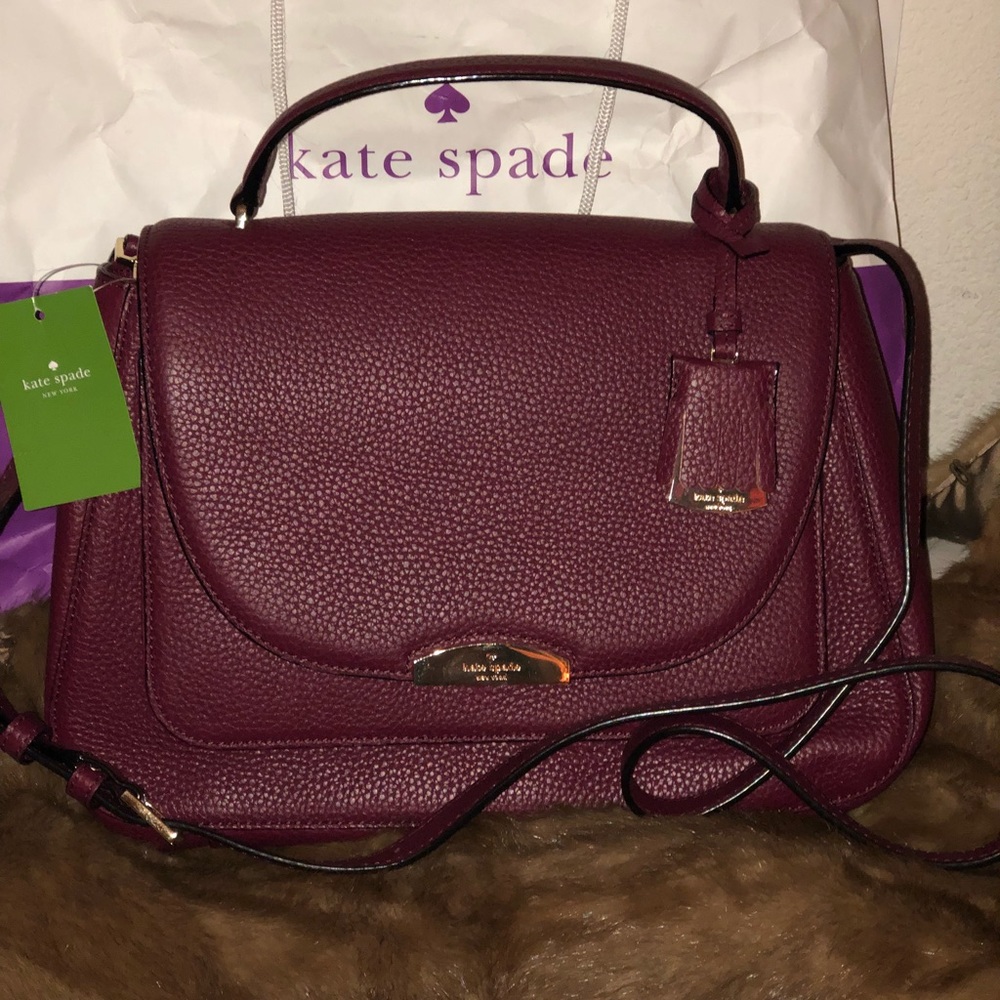 🔥SALE! NWT, Auth. Kate Spade Alexya Merlot